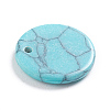 Synthetic Turquoise Charms G-L561-001T-3