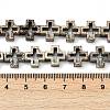 Electroplated Natural Lava Rock Beads Strands G-K388-02G-4