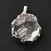 Natural Quartz Crystal Pendants G-P487-03P-3