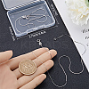 Anti-Tarnish 2Pcs Rhodium Plated 925 Sterling Silver Boston Link Chain Necklaces Set STER-BBC0006-13A-3