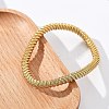 304 Stainless Steel Stretch Bangles for Women BJEW-P315-02G-G-3