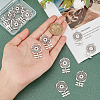 14Pcs 201 Stainless Steel Pendants STAS-UN0036-50-2