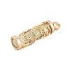 Synthetic Luminous Stone Column Pendants FIND-C058-01G-07-2