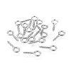 Non-Tarnish 304 Stainless Steel Screw Eye Pin Peg Bails X-STAS-K171-52P-10x4mm-3