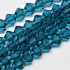 Transparent Glass Beads Strands EGLA-A039-T6mm-D01-1