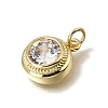 Brass Glass Pendants X-KK-C262-26G-2