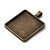 Vintage Tibetan Style Alloy Pendant Cabochon Settings X-TIBEP-M018-98AB-NF-2