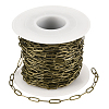 10M Brass Paperclip Chains CHC-SP0001-08A-AB-1