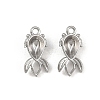 304 Stainless Steel Pendant Cabochon Settings STAS-G356-07P-02-1