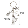 Music Theme Alloy Keychain KEYC-FS00029-02-7