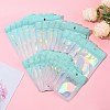 60Pcs 5 Styles Rectangle Glitter Holographic PVC Resealable Packaging Bags ABAG-FS0001-14B-2