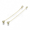 Brass Chain Tassel Big Pendants X-KK-R129-12A-G-1