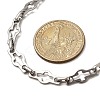 304 Stainless Steel Cross Link Chain Necklaces for Women Men NJEW-JN05432-01-3