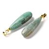 Natural Amazonite Pendants G-Q192-07G-04-2