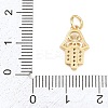 Brass Micro Pave Clear Cubic Zirconia Pendants LS-KK-H273-08G-3