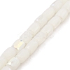 Frosted Imitation Jade Glass Beads Strands GLAA-P058-07B-09-1