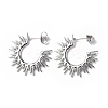 Non-Tarnish 304 Stainless Steel Sun Stud Earrings STAS-B034-13P-1