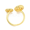 Rack Plating Brass Hollow Oval Open Cuff Rings RJEW-Q784-17G-3