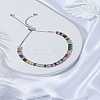 1Pc Brass Rhinestone Beads Slider Bracelets for Women BJEW-LP0002-29P-3