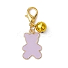 Alloy Enamel Bear Pendant Decorations HJEW-JM01483-2