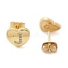 Rack Plating Brass Micro Pave Clear Cubic Zirconia Stud Earrings EJEW-K299-01G-J-4