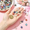 20Pcs Alloy Enamel 5-Petal Flower Connector Charms FIND-YW0009-33A-5