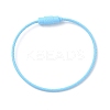 Baking Paint Stainless Steel Cable Wire Keychain AJEW-WH0413-15J-1