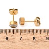 304 Stainless Steel Clear Cubic Zirconia Stud Earrings EJEW-Q044-07G-3