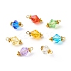 Glass Imitation Austrian Crystal Beads Pendants PALLOY-JF01140-1