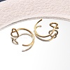 304 Stainless Steel Heart Hoop Nose Rings AJEW-A062-06G-2