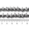 Electroplated Natural Lava Rock Beads Strands G-A251-C01-01I-4