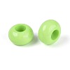 Opaque Acrylic European Large Hole Beads SACR-N019-03D-2