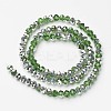 Electroplate Transparent Glass Beads Strands EGLA-A034-T3mm-M17-2