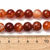 Natural Striped Agate/Banded Agate Bead Strands G-K166-13-10mm-08-6