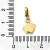 Fish 304 Stainless Steel Enamel Pendant Decorations STAS-R159-48G-03-3