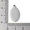 Non-Tarnish 304 Stainless Steel Pendants STAS-D025-05P-02-3