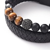 Unisex Stackable Bracelets Sets BJEW-JB04896-03-2