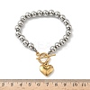 304 Stainless Steel Charm Bracelets BJEW-G750-03A-GP-3