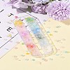 19.2G 12 Colors Frosted Transparent Acrylic Beads OACR-FS0002-18-9