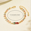 Elegant Brass Link Chain Bracelets XP3569-5