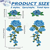 4Pcs 2 Styles Polyester Embroidery Sewing Ornaments DIY-LP0001-24-2