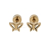 304 Stainless Steel Stud Earrings for Women EJEW-E603-05D-G-1