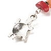 Natural & Synthetic Gemstone Beaded Keychains KEYC-JKC00303-5