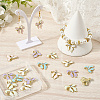 20Pcs 5 Colors Alloy Rhinestone Pendants FIND-SC0015-45-3