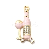 Brass Micro Pave Cubic Zirconia Pendants KK-H089-30G-02-1