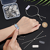 DIY Blank Rectangle Dome Link Bracelet Making Kit DIY-UN0005-31-4