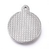 Non-Tarnish 304 Stainless Steel Pendants STAS-Z014-06P-3