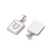304 Stainless Steel Pave Shell Pendants STAS-G327-01P-U-2