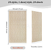 20 Sheets 20 Styles Coated Paper Wallpaper DIY-OC0012-17-2