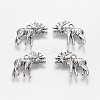 Tibetan Style Alloy Pendants TIBEP-A9421-AS-RS-2